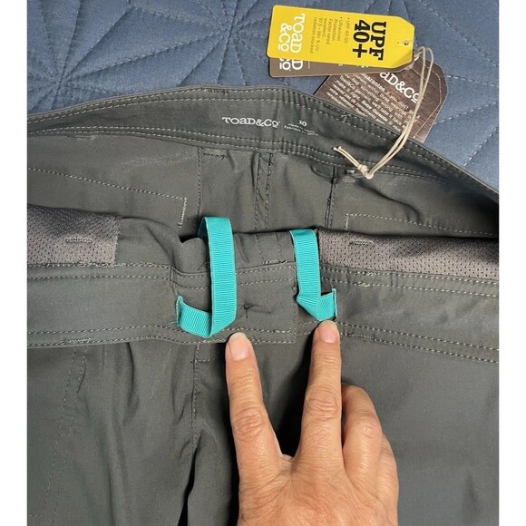 Toad & Co. Metrolite Hiking Short - Women's Size 10 Dark Graphite UPF 8” NWT - Picture 4 of 12